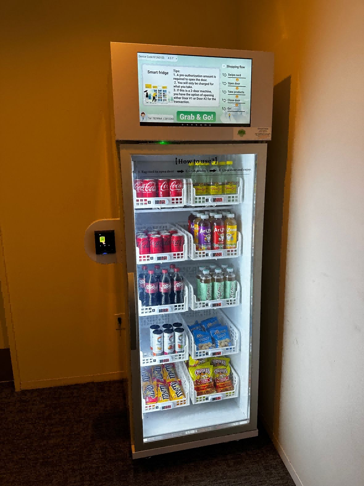 distributeur automatique de snacks États-Unis